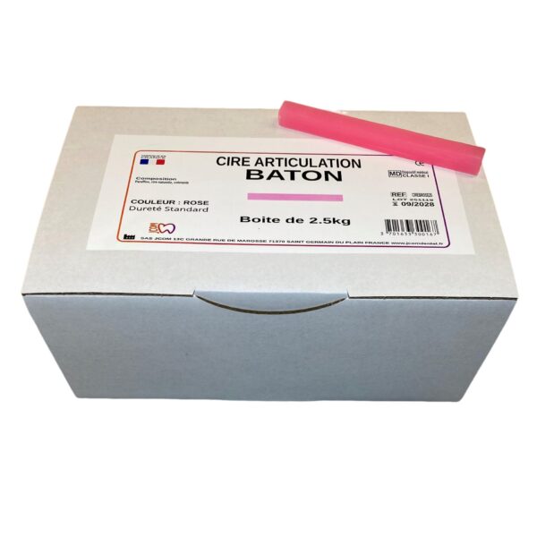 Cire rose baton boite de 2.5kg