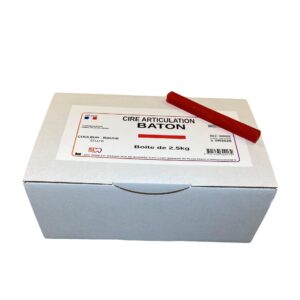 Cire rouge baton boite de 2.5kg