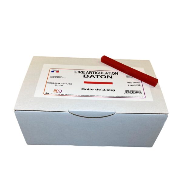 Cire rouge baton boite de 2.5kg