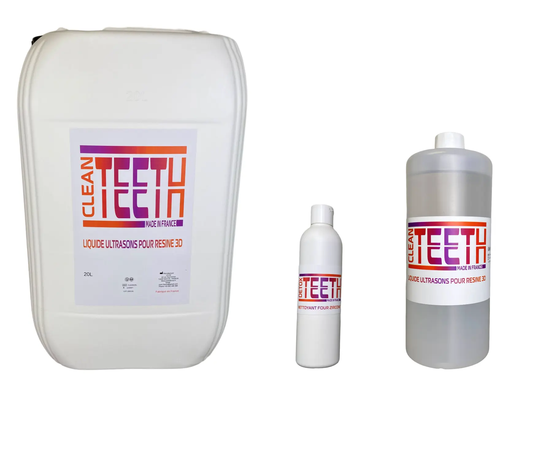 Nettoyants dentaires pour laboratoire